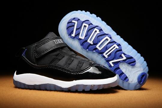 Nike Air Jordan 11 Kids Shoes Black-09 - Click Image to Close